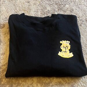 Black Sweatshirt with Yellow Graphic